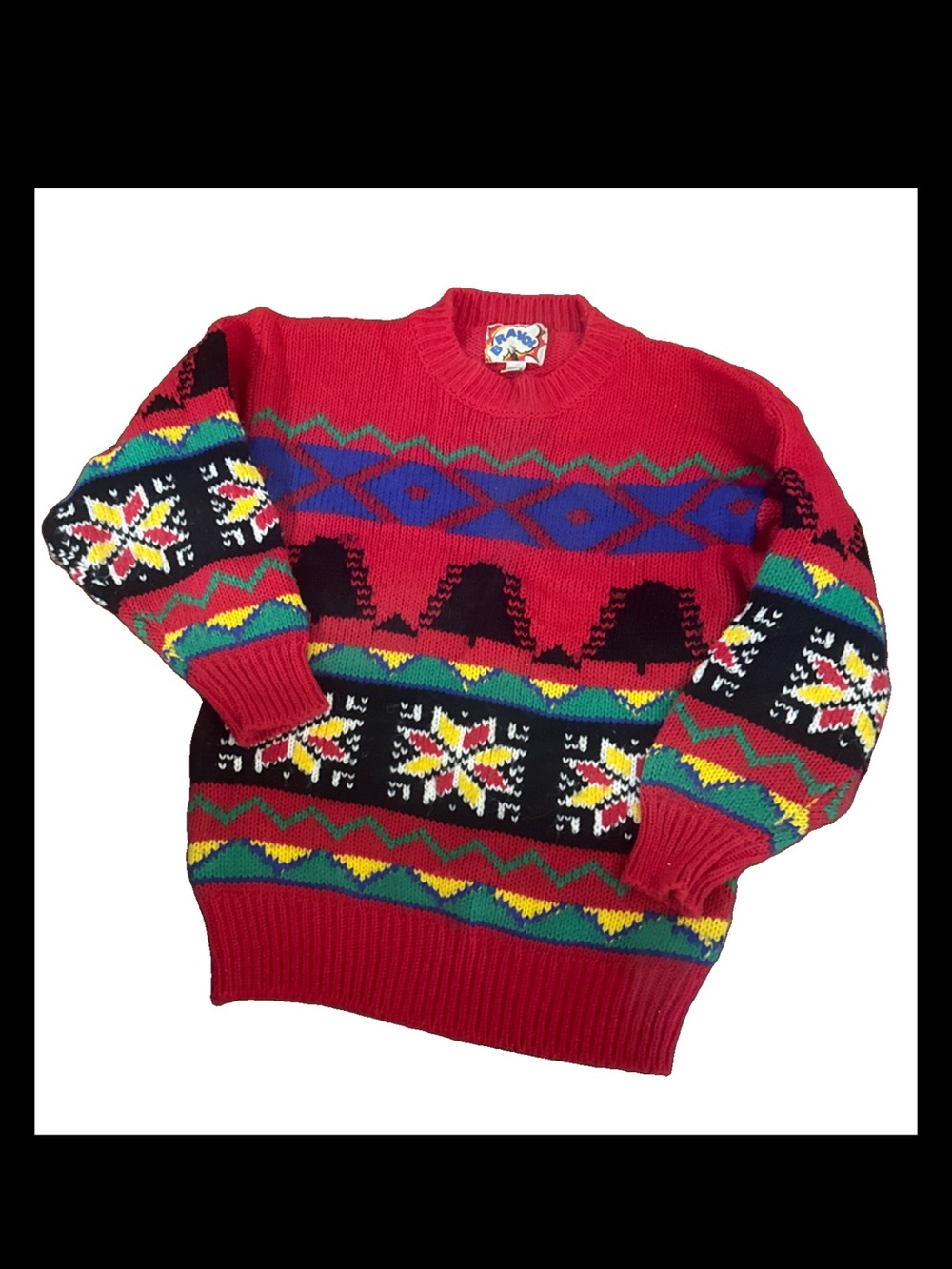 Vintage Bravo Christmas Sweater Men’s Size M